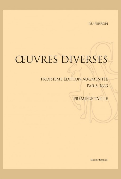 OEUVRES DIVERSES 2 VOL