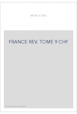 FRANCE REV. TOME 9 CHF