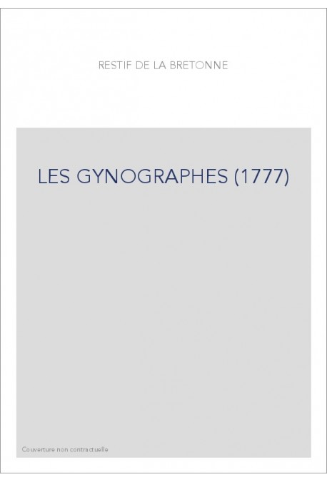 LES GYNOGRAPHES (1777)