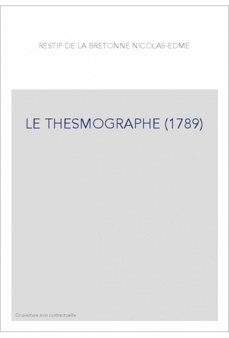 LE THESMOGRAPHE (1789)