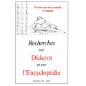 RECHERCHES SUR DIDEROT ET SUR L'ENCYCLOPÉDIE 46 - 2011