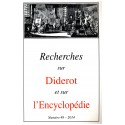 RECHERCHES SUR DIDEROT ET SUR L'ENCYCLOPÉDIE 49 - 2014