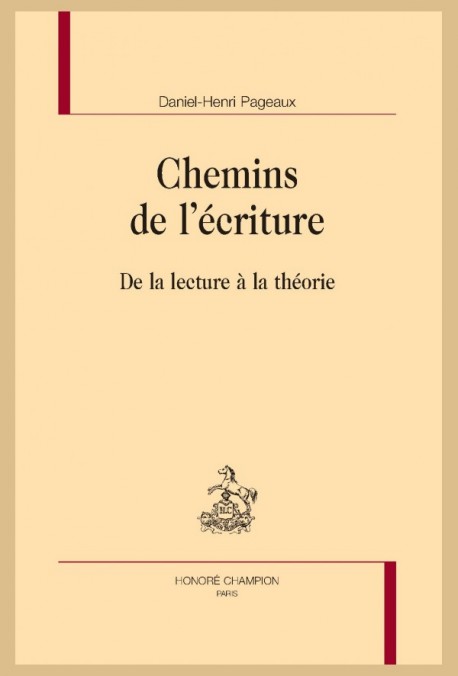 CHEMINS DE L'ÉCRITURE