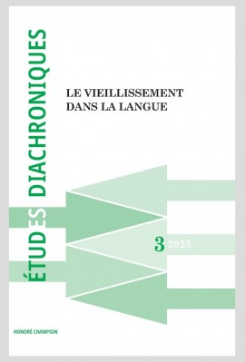 ÉTUDES DIACHRONIQUES N°3, 2025